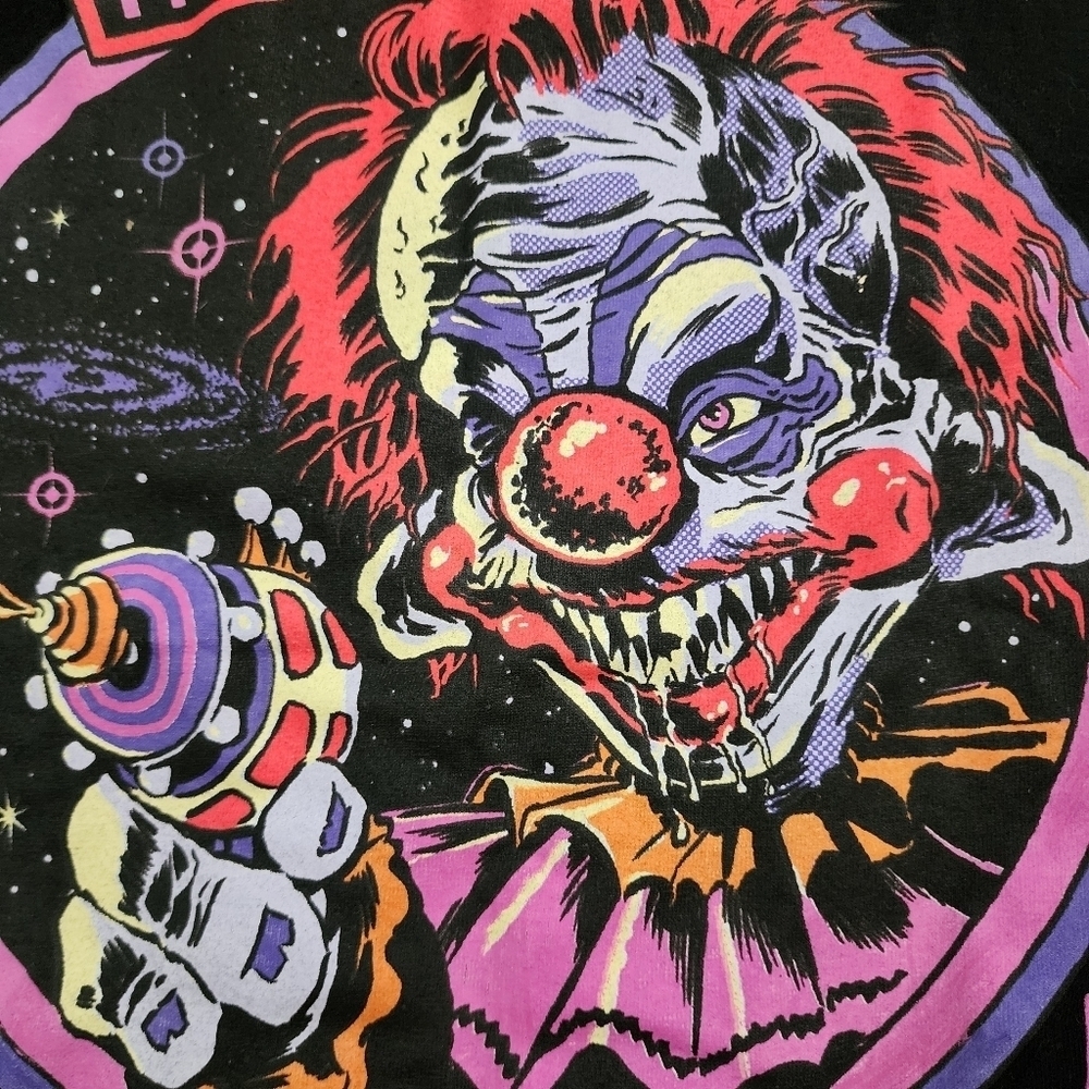 Killer Klowns from Outer Space Black Graphic Tee T-Shirt Men's Small S Horror - Picture 3 of 5